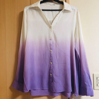 GYDA★★ グラデーション☆ ワイシャツ ブラウス