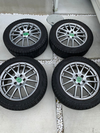 【値下げしました】【スタッドレスタイヤ&ホイール（215／55 R17）】ブリヂストンBRIZZAK REVO-GZ