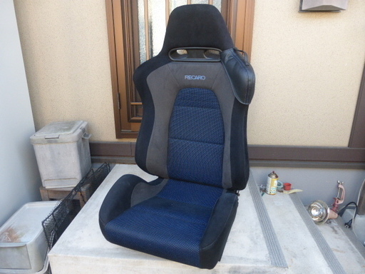 レカロシート　ランエボⅦ純正　助手席　流用加工済み　ショルダーサポートつき