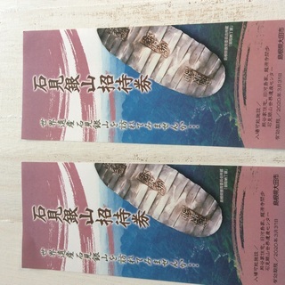 世界遺産石見銀山招待券 2枚セット