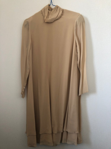 ルイフェロー 100%シルクシフォンワンピース