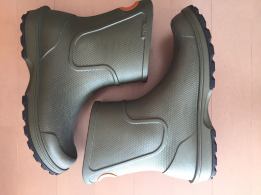クロックスcrocs メンズ レインブーツ サイズ7 中古