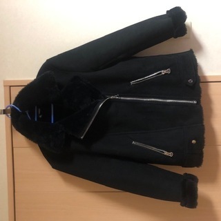H&M ムートンアウター ブラック