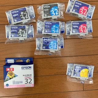エプソンプリンターと未使用インク　ジャンク　値下げの画像