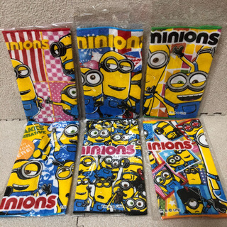ミニオンズ　ミニタオル　6点 (新品未使用)