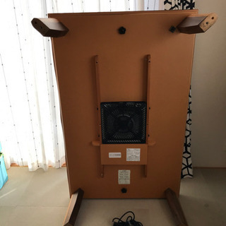 国産 大型長方形 135×85cm 皮付ウォールナットこたつテーブル の画像