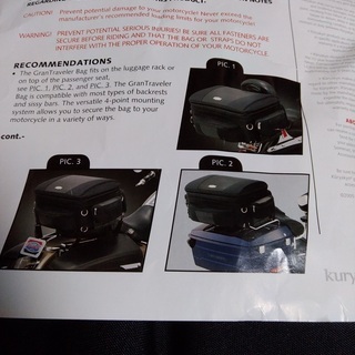 クリアキン　バイク用ツアーバッグの画像