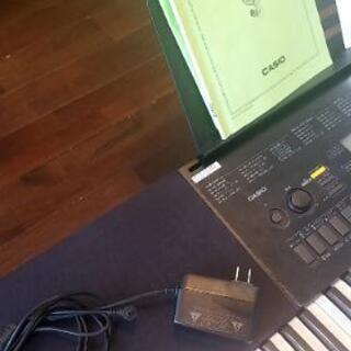 CASIO　76鍵盤　電子キーボードWK-245カロッツェリア スピーカー TS-V173S