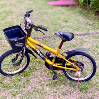 イエロー✕ブラック 子供用自転車