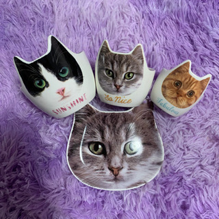 猫のお皿 4点セット