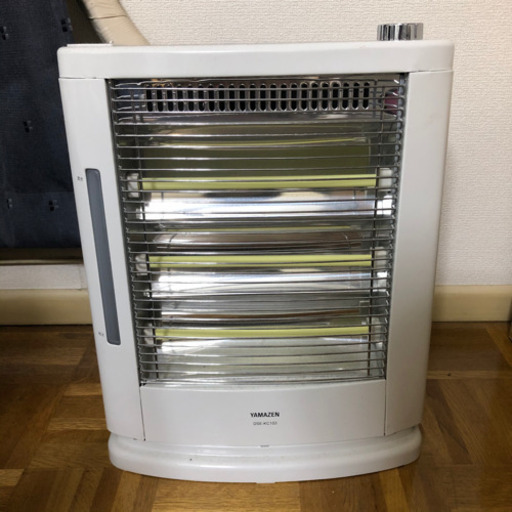 山善　加湿器付遠赤外線電気ストーブ