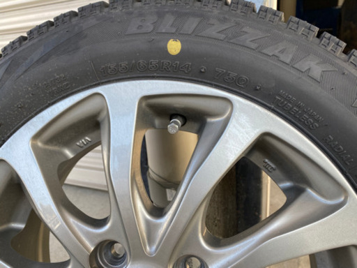 軽四スタッドレス　アルミセット155/65R14