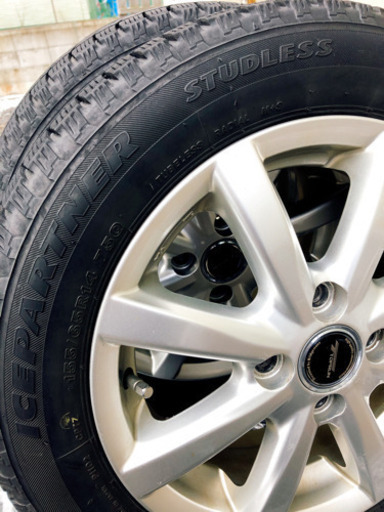 スタッドレスタイヤ、ホイールセット！155/65R14 タント
