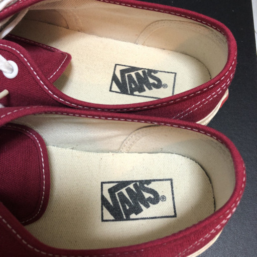 バンズ　VANS　スニーカー　赤