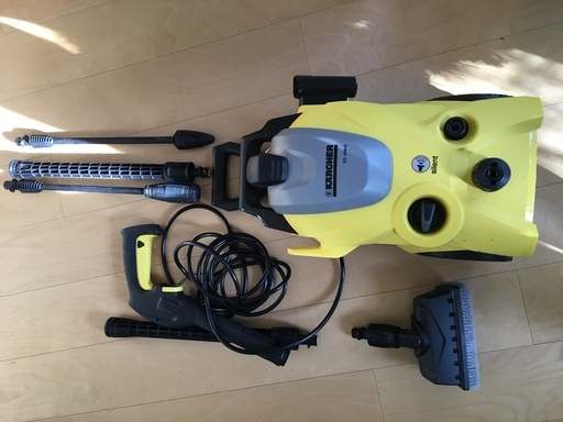 高圧洗浄機　ケルヒャー K3 サイレント ベランダ　2回使用しました！　洗車用ノズル　ウルトラフォーム【未使用】&洗剤【未開封】付