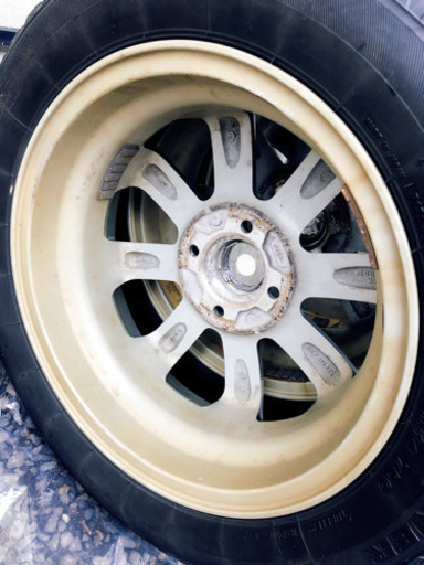スタッドレスタイヤ、ホイールセット！155/65R14 タント