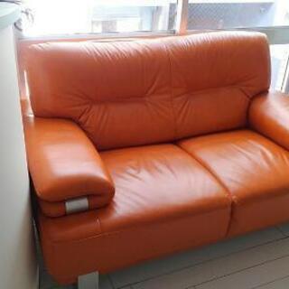 取引成立しました。ソファー　イタリアンレザー　2人掛け