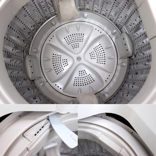 配送込み　Haier 全自動洗濯機　JW-K50K　2015年製　5.0kg　送風乾燥機能付き　高濃度洗浄　スパイラルパルセーター　住まい　単身