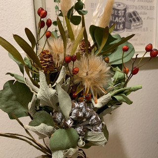 ドライフラワー 花束 壁飾り ボタニカル ブルックリン ナチュラル クリスマスの画像