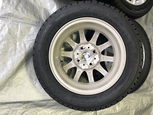 バリ溝！スタッドレスタイヤ　155/65Ｒ/13　ＤＯＳ13インチアルミ　４穴　ＰＣＤ100　ミラ、プレオ等に