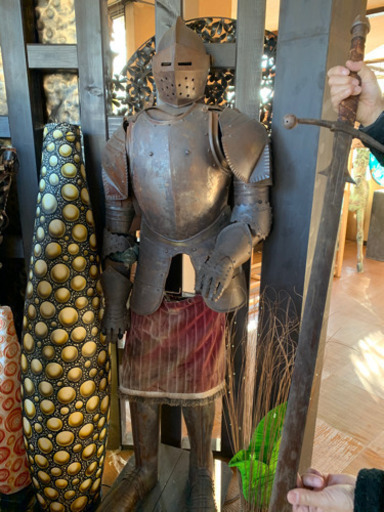 ナイトアーマー　西洋甲冑アンティーク　剣付き