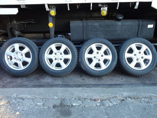スタッドレス アルミホイール+タイヤ 155/65R13 4本セット 14年製