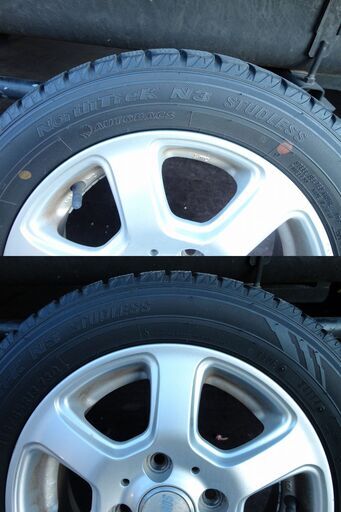 スタッドレス アルミホイール+タイヤ 155/65R13 4本セット 14年製