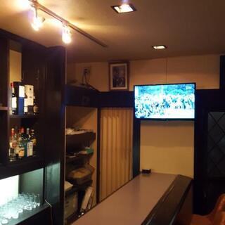 スポーツ番組が流れてるお店。の画像