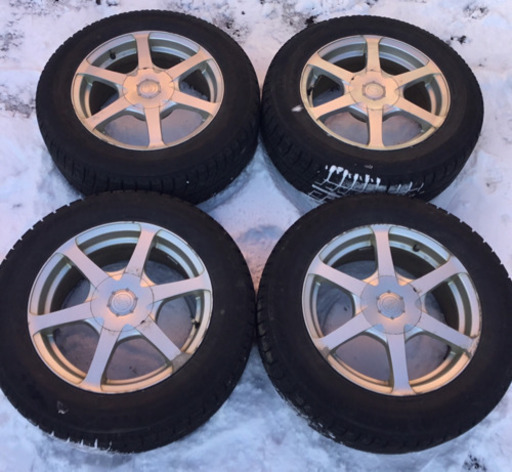 社外 16インチ アルミホイール 215/60R16 スタッドレスタイヤ 4本セット