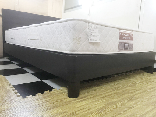 札幌市内◆ ニトリ 快適な眠り ポケットコイル マットレス◆ シングルベッド ◆ 家具 フレーム 木製