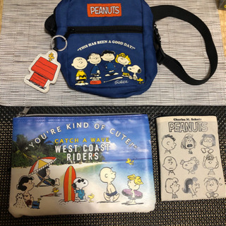 【バッグ】スヌーピー　バッグ＆ポーチ　3個