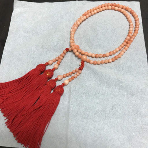 売り切り最終価格‼️深海珊瑚 二輪二連 念珠