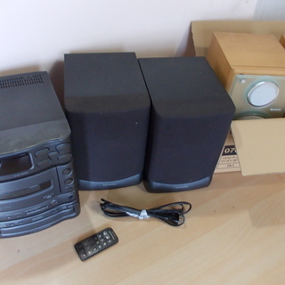 パナソニックのミニコンポ＆ＳＯＮＹのスピーカー（ジャンク品）差し...