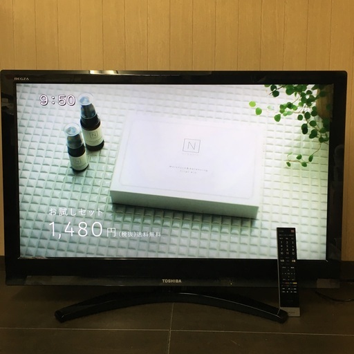 12/18 終 年末セール中!! TOSHIBA REGZA 液晶カラー テレビ 40R9000 40型 リモコン付き ブラック レグザ 東芝 東HG