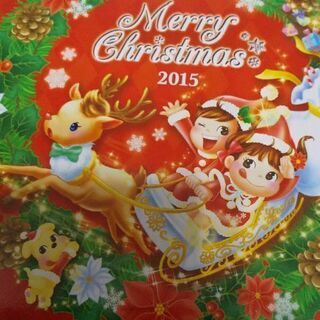 ペコちゃんのクリスマスプレートの画像