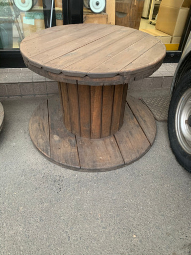 木製コイルテーブル　値段交渉可