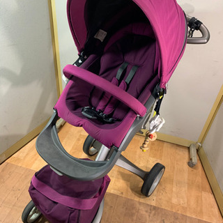 ストッケエクスブローリー/STOKKEXPLORY パープル　ベビーカー　ベビー用品　ストローラー