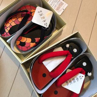 子供用　草履　下駄　未使用品　２点