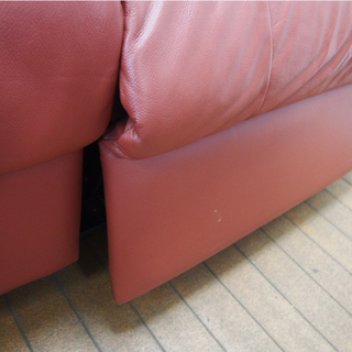 電動リクライニングソファ 3P ソファ レッド (IA47)