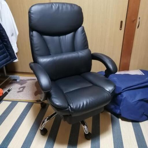 ハイバック フットレスト付き オフィスチェア PCチェア 合皮