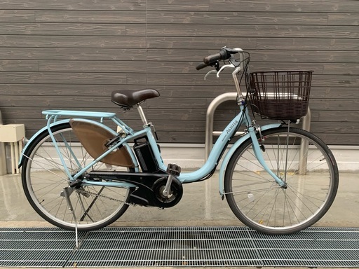 地域限定　ブリヂストン　アシスタ　ベーシック　新基準　子供乗せ　水色　ナチュラ　ビビ　神戸市　電動自転車