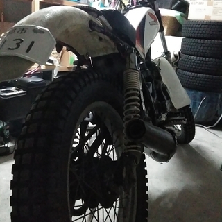 再出品・TLM50改希少2ストトライアルオフロード80cc原付登録 の画像