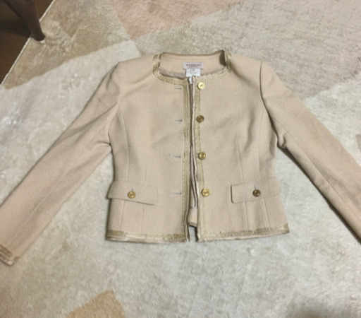 GIVENCHY ノーカラージャケット　ベージュ38