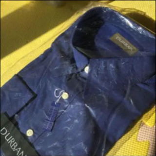 新品 DURBAN ダーバン 長袖ワイシャツ　