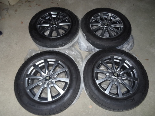 【お買い上げありがとうございました】トヨタ　ウィッシュ アルミホイール4本 MANARAY SPORT 195/65R15 スタッドレスタイヤSET 2016年製