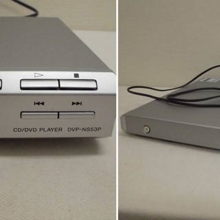 KD09)SONY DVDプレーヤー DVDプレイヤー リモコン・取扱説明書付き CD再生可能 DVP-NS53P 2009年製 メタリックグレー 中古品 KD09)【取りに来られる方限定】の画像