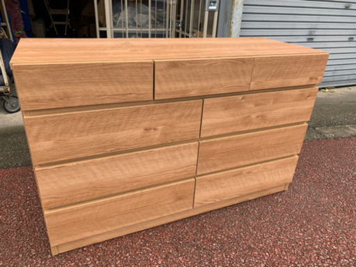 ナチュラル木目　チェスト　タンス　収納