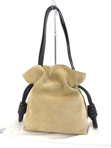 ロエベ LOEWE フラメンコ ノット スエード 2way ショルダーバッグ