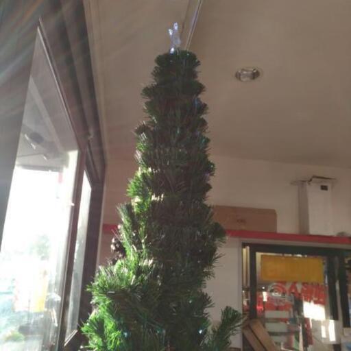 ツリー値下げしました180グリーンLED光ファイバー星　クリスマスツリー
