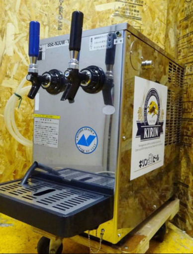 (4384-0)業務用 ニットク 二口ビールサーバー BSE-N30W-1G ディスペンサー 飲食店 店舗 生ビール チューハイ